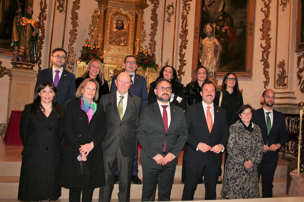 Pregón de la Semana Santa de Lorca del general de la Guardia Civil Miguel Martínez en la antigua colegial de San Patricio.