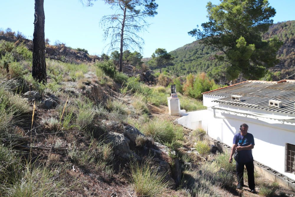 El desolador paisaje de la Calderona tras el incendio