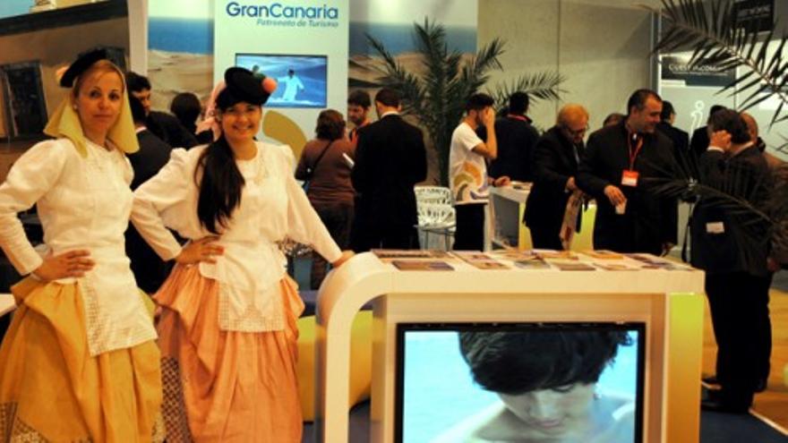 Inauguración del pabellón de Canarias en Fitur 2013