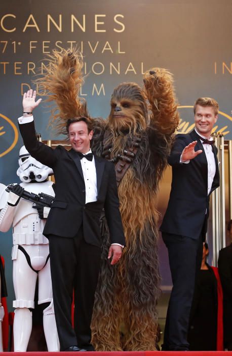 La alfombra roja de Cannes en la presentación de ''Solo: A Star Wars Story''