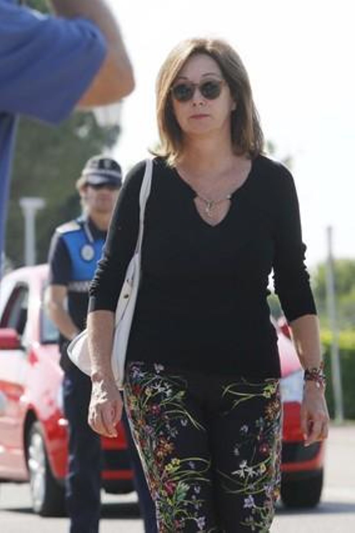 Ana Rosa Quintana, a l’arribar a la vetlla aquest matí.