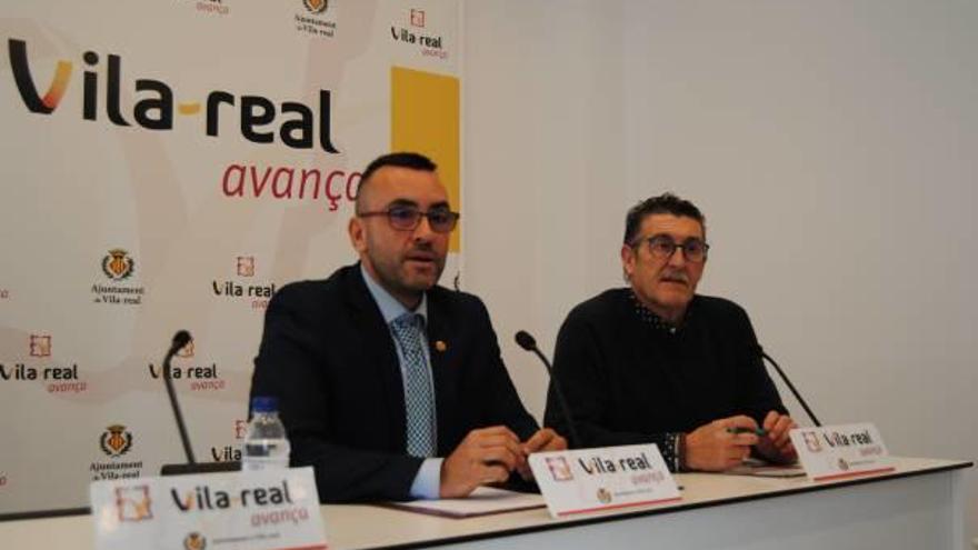 El alcalde de Vila-real, José Benlloch, y el concejal de Agricultura, Josep Pasqual Sancho.