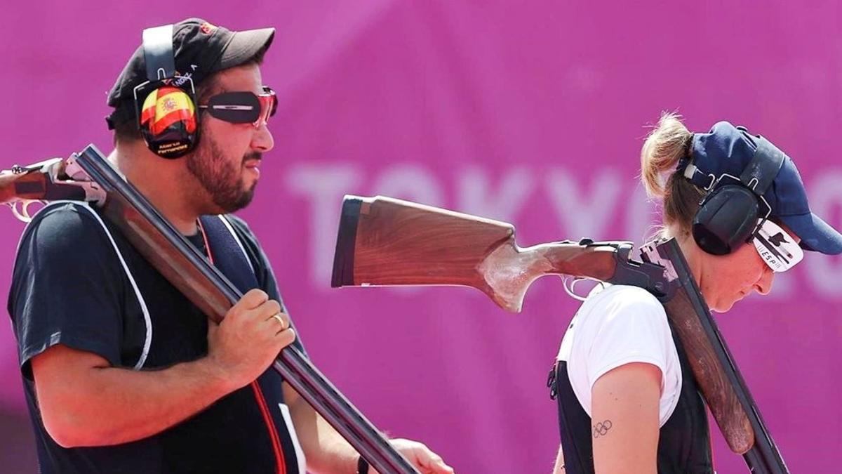 Alberto Fernández y Fátima Gálvez, durante una competición.