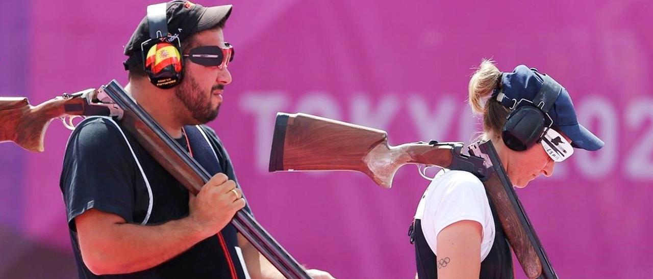 Alberto Fernández y Fátima Gálvez, durante una competición.