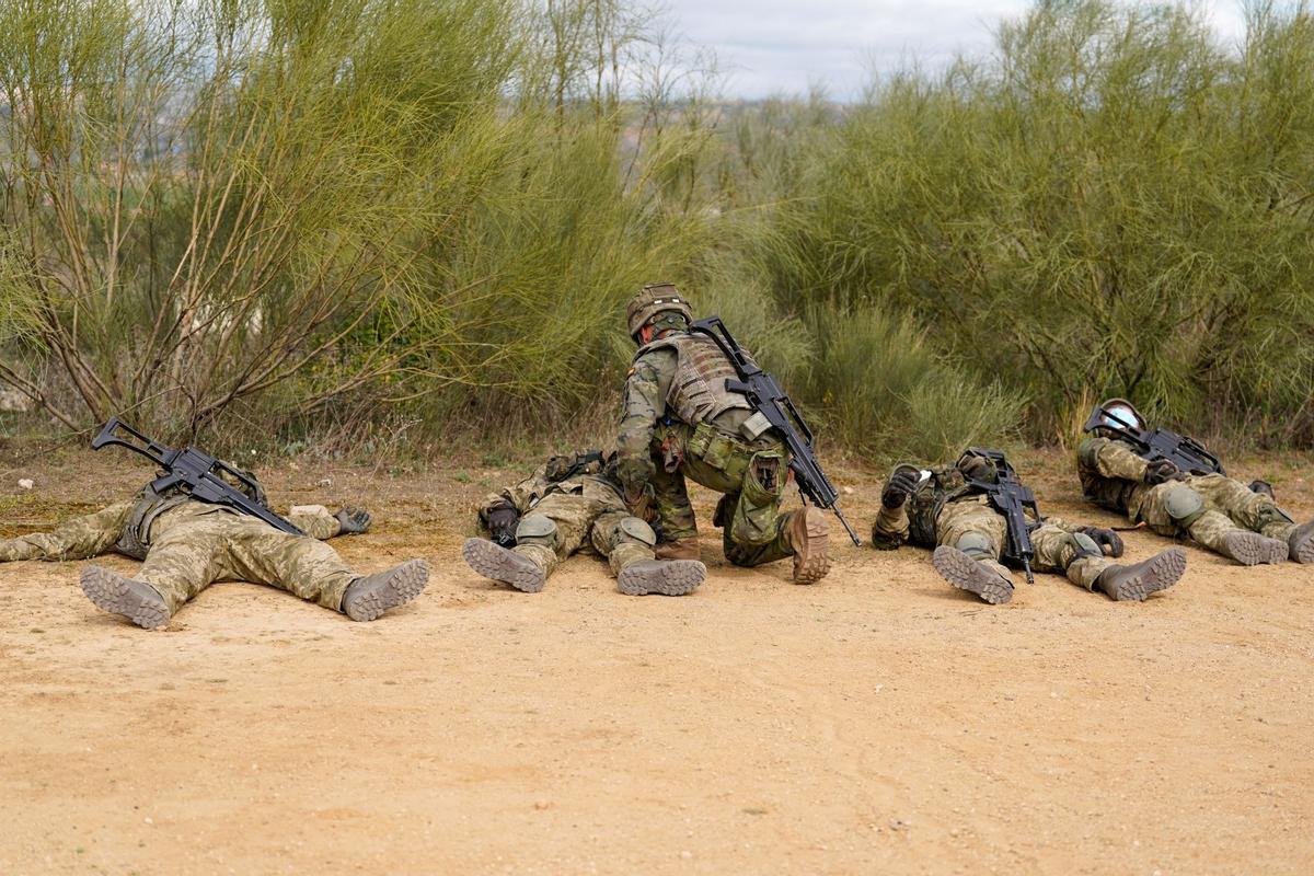 El Ejército de Tierra entrena a militares ucranianos en la Academia de Infantería de Toledo