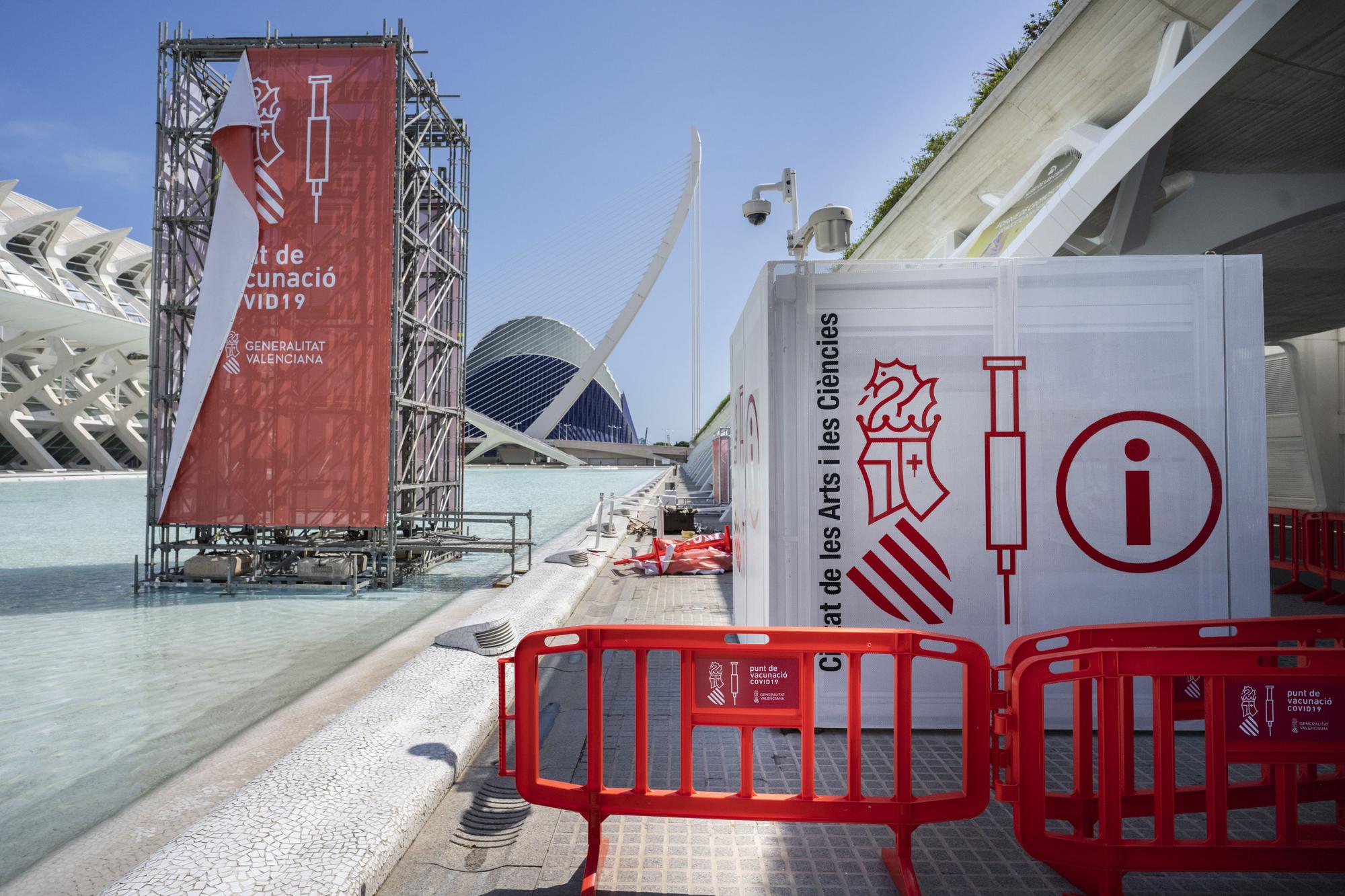 La Ciudad de las Artes se prepara para convertirse en el macropunto de vacunación covid