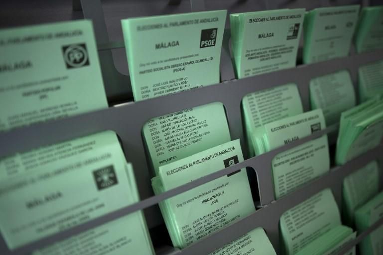 Las elecciones andaluzas, en imágenes