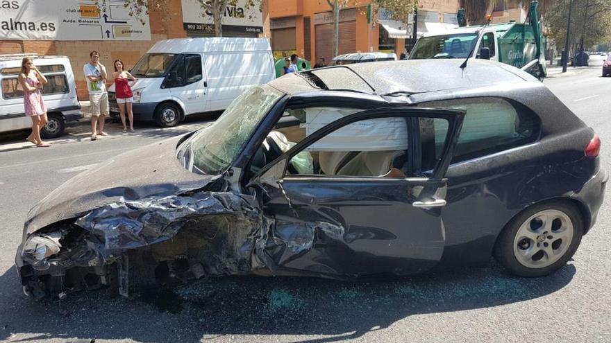 Estado del coche tras el incidente