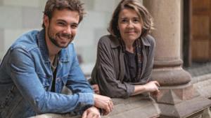 Carlos Cuevas y María Pujalte, protagonistas de ’Merlí: sapere aude’.