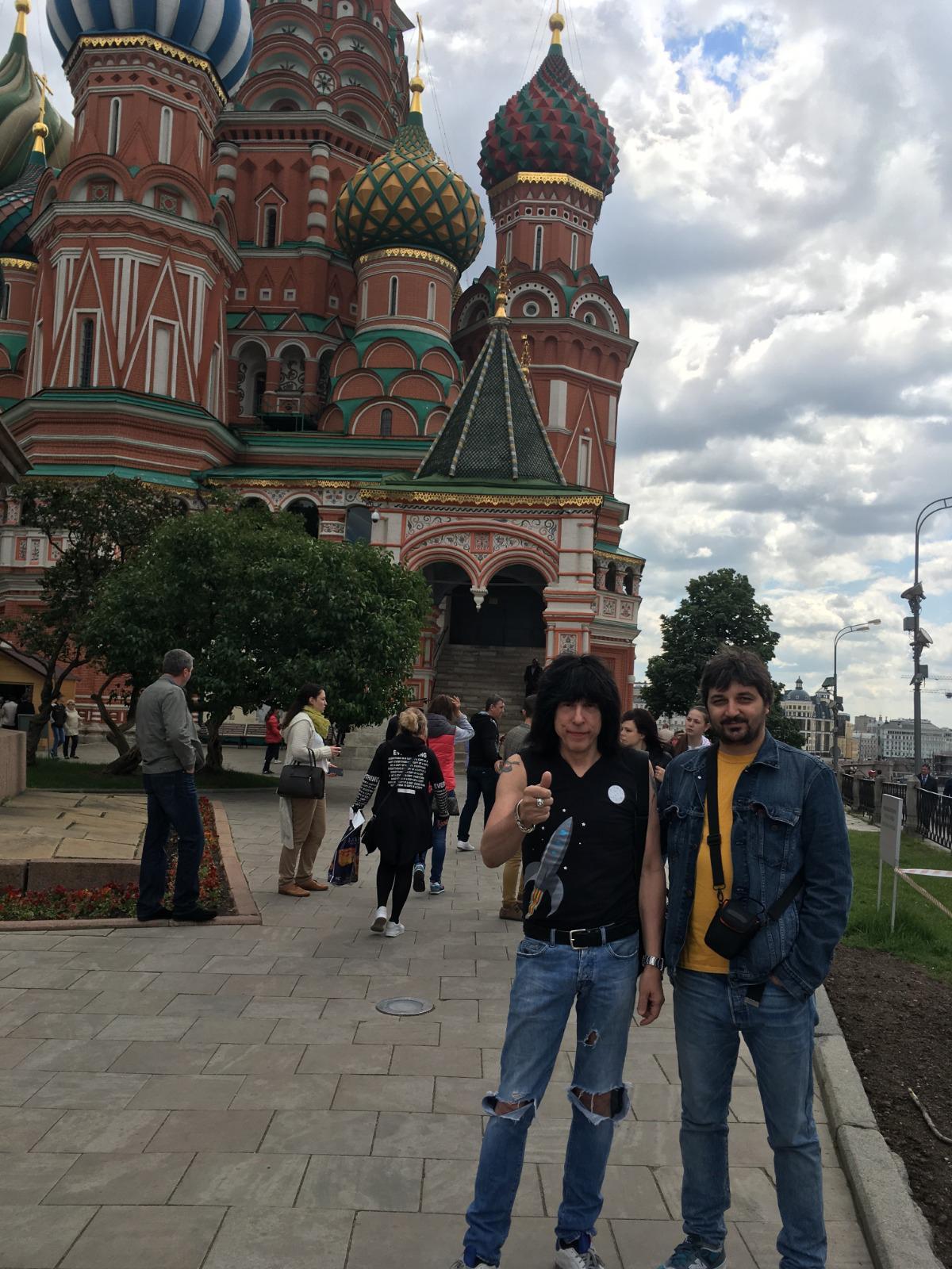 Marky Ramone y David Riu, en Moscú