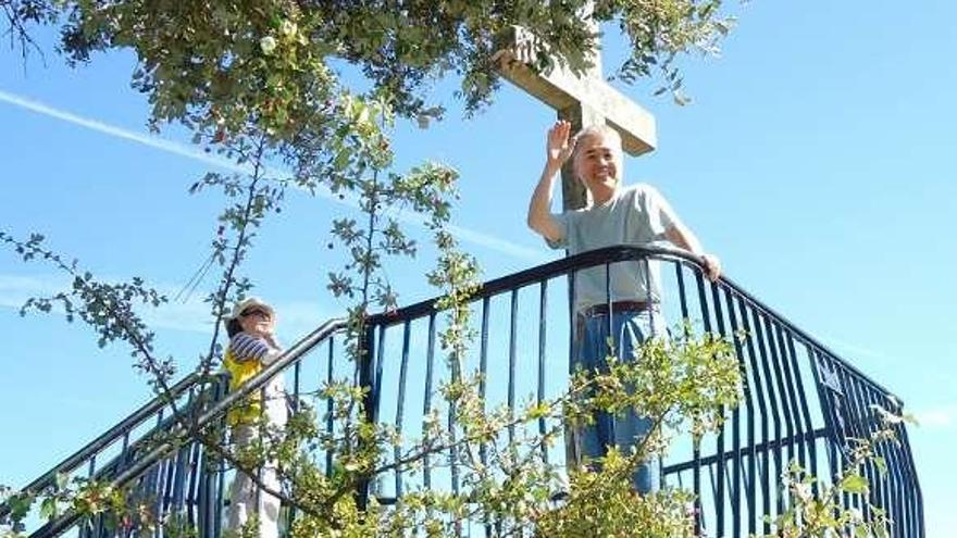 Asaka, en el mirador del monte de A Pastora. // FdV