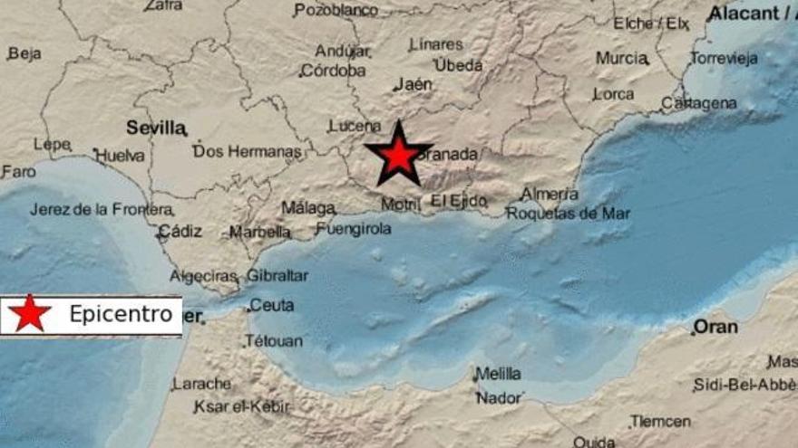 Registrado un terremoto de magnitud 4,2 en Granada, sentido en el sur de Córdoba