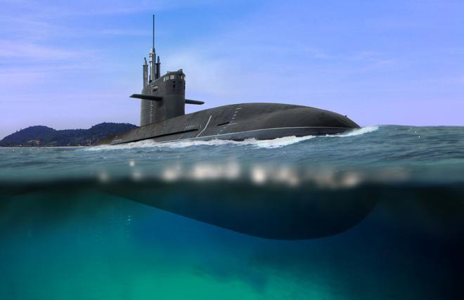 catastrofes submarinas - submarino subiendo a la superficie