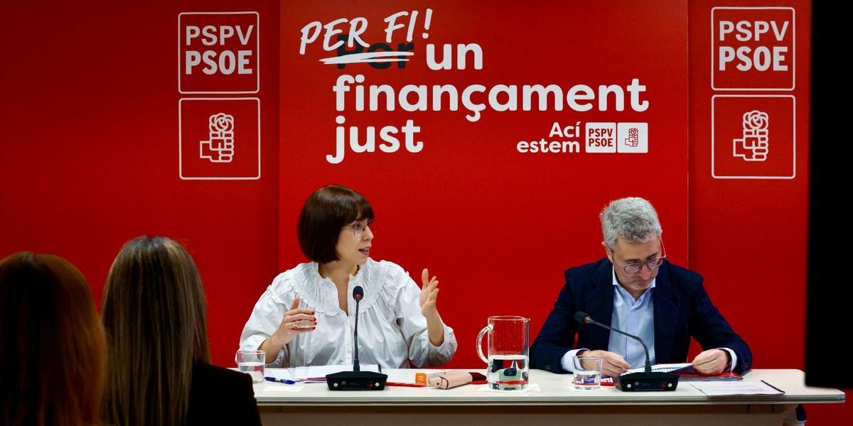 El PSPV presentará una moción de defensa del nuevo sistema de financiación autonómica.