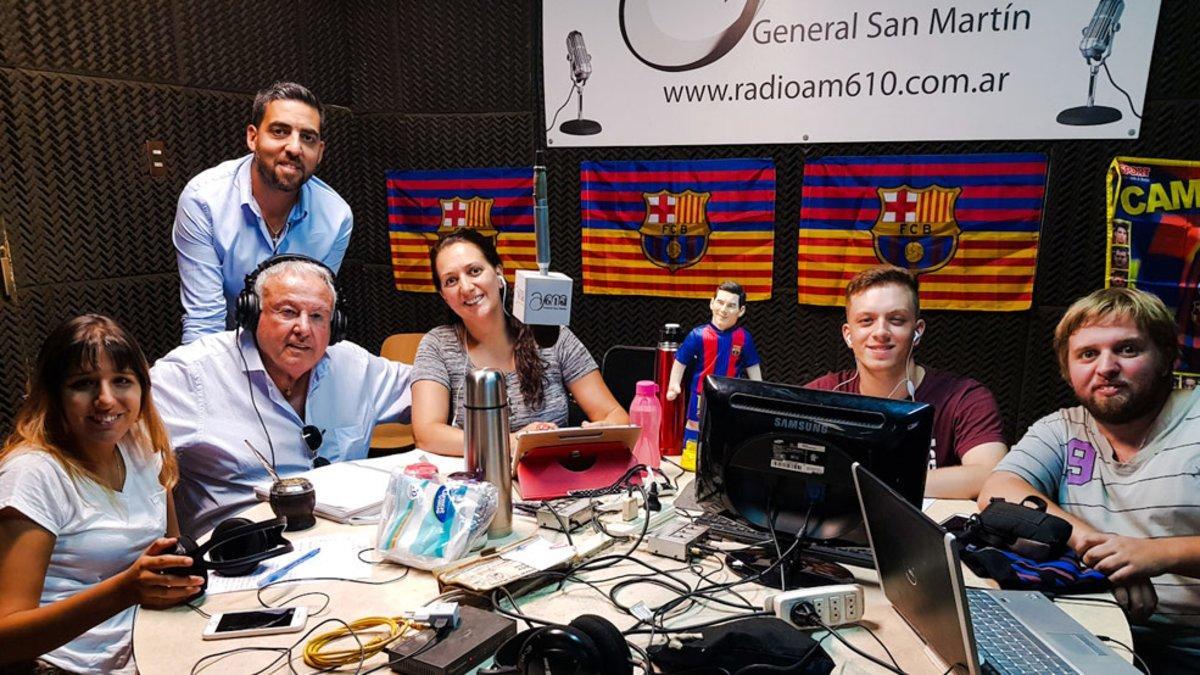 La PB Nicolau Casaus fue la primera en tener un programa de radio propio en Argentina, &quot;Radio Barça&quot;
