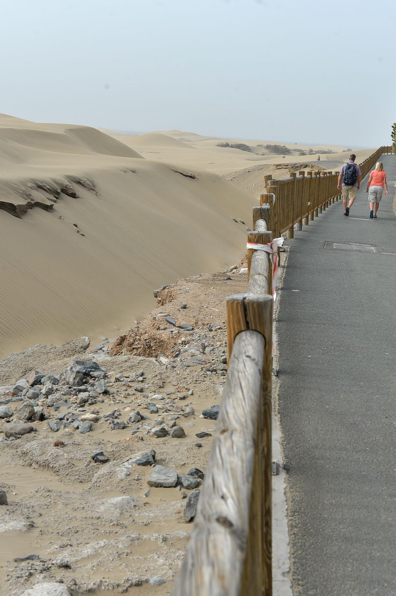 Estado actual de la zona de Las Escorrentia cerca del Mirador de las Dunas