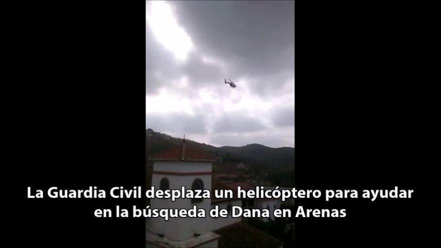 La Guardia Civil desplaza un helicóptero para buscar a Dana en Arenas