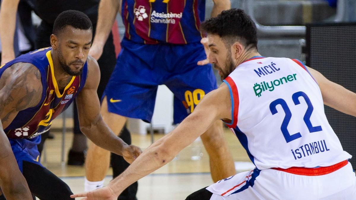 Cory Higgins, junto a Vasilije Micic en un partido de Euroliga