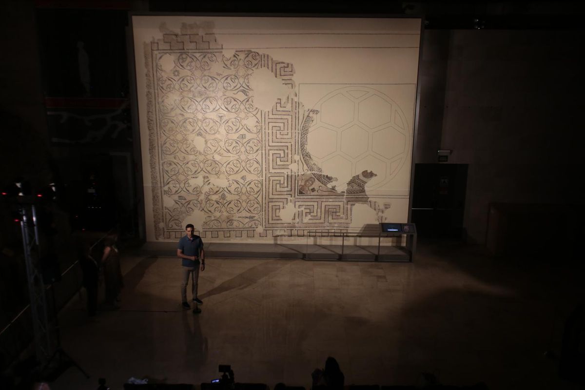 La presentación de 'Las musas' ha tenido lugar en el Museo del Foro de Caesaragusta.