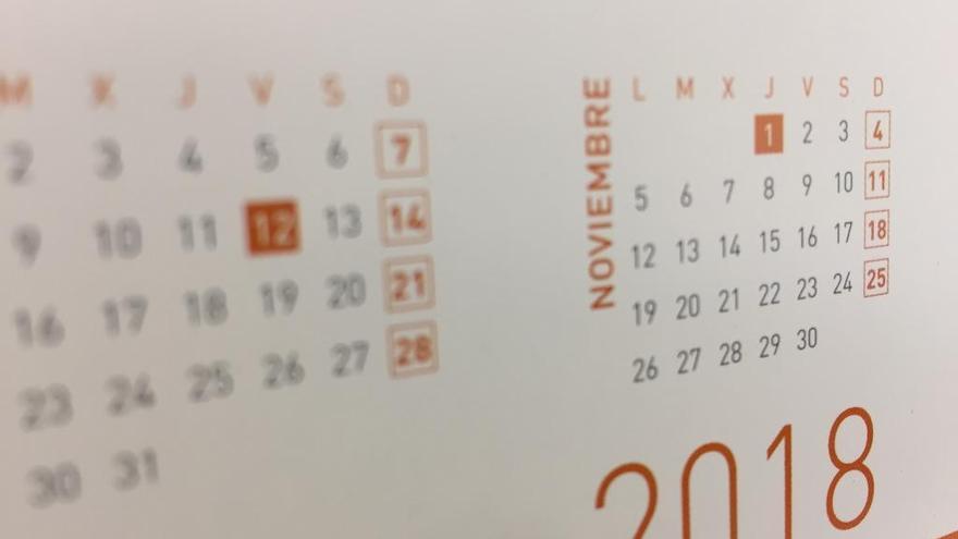 El calendario laboral de 2018 traerá cuatro puentes.