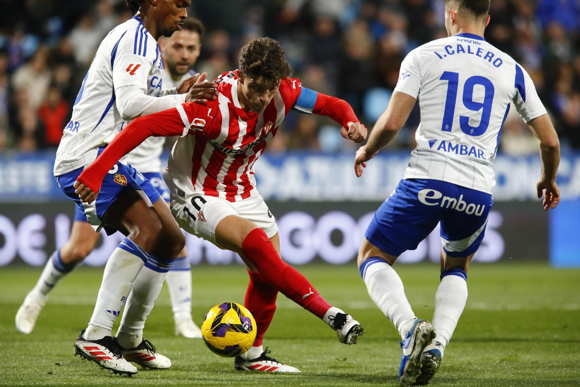 Así fue el partido entre el Sporting y el Zaragoza
