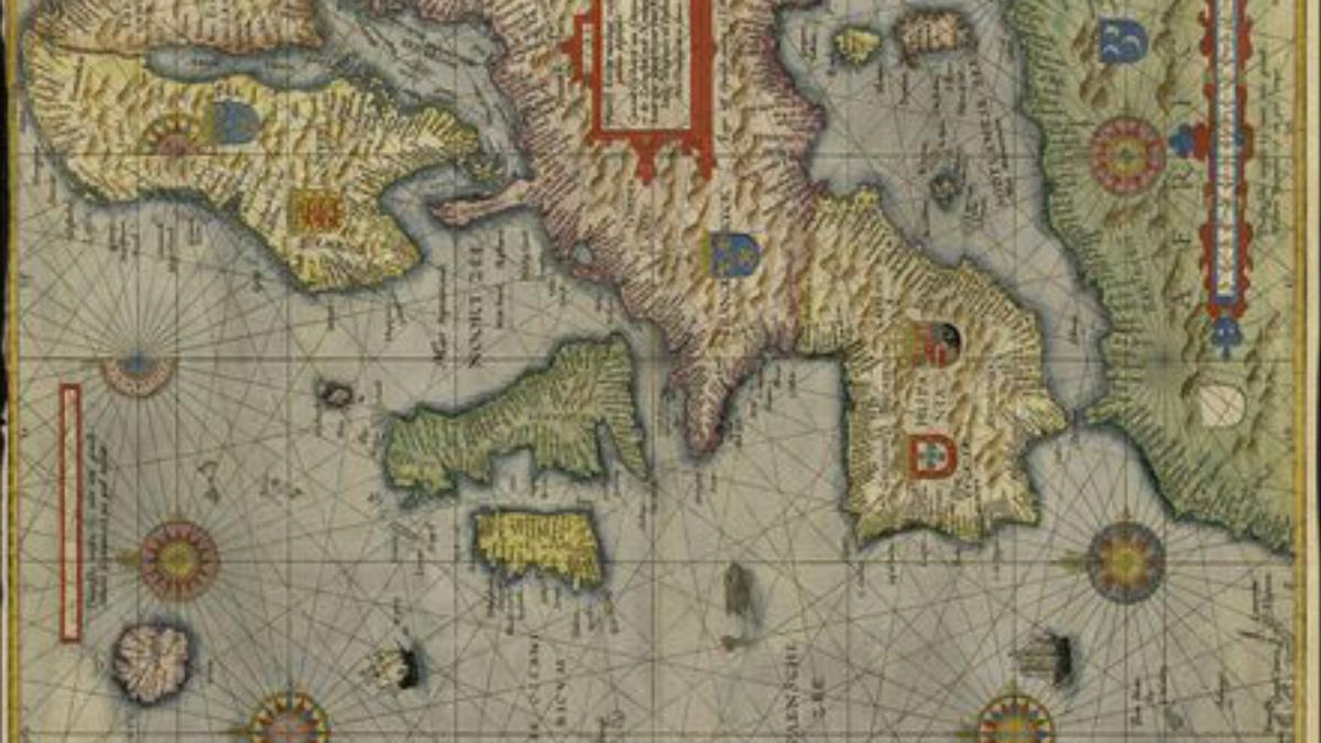 Mapa “Speculum Nauticum”. |   // BIBLIOTECA NACIONAL