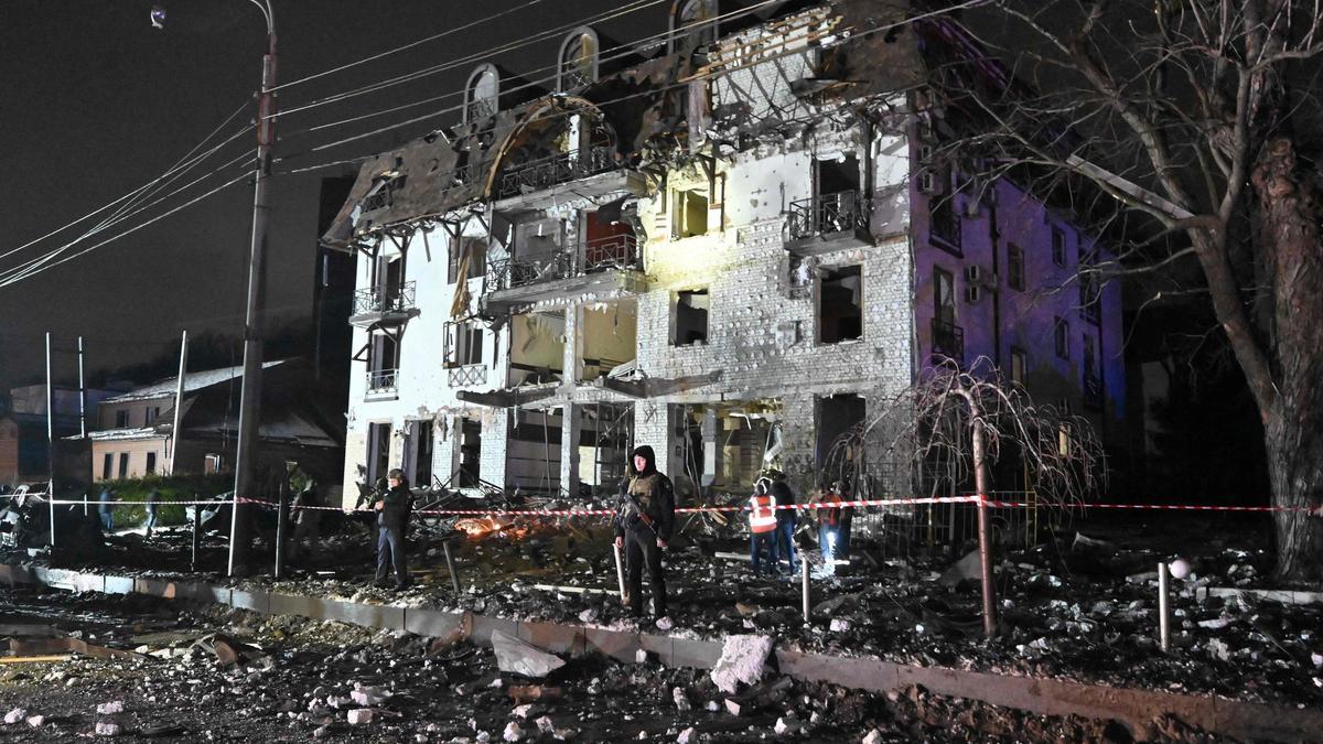 Ataque ruso en un hotel en Járkov, en Ucrania