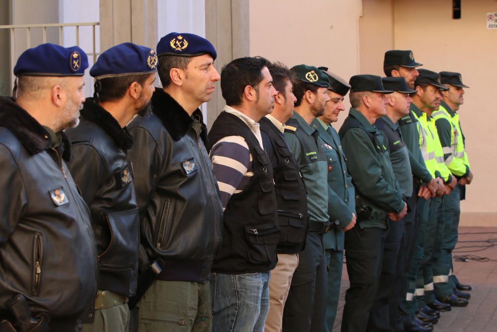 El director general del instituto armado, Félix Azón, ha felicitado personalmente a los agentes que participaron en el rescate del pequeño en Totalán