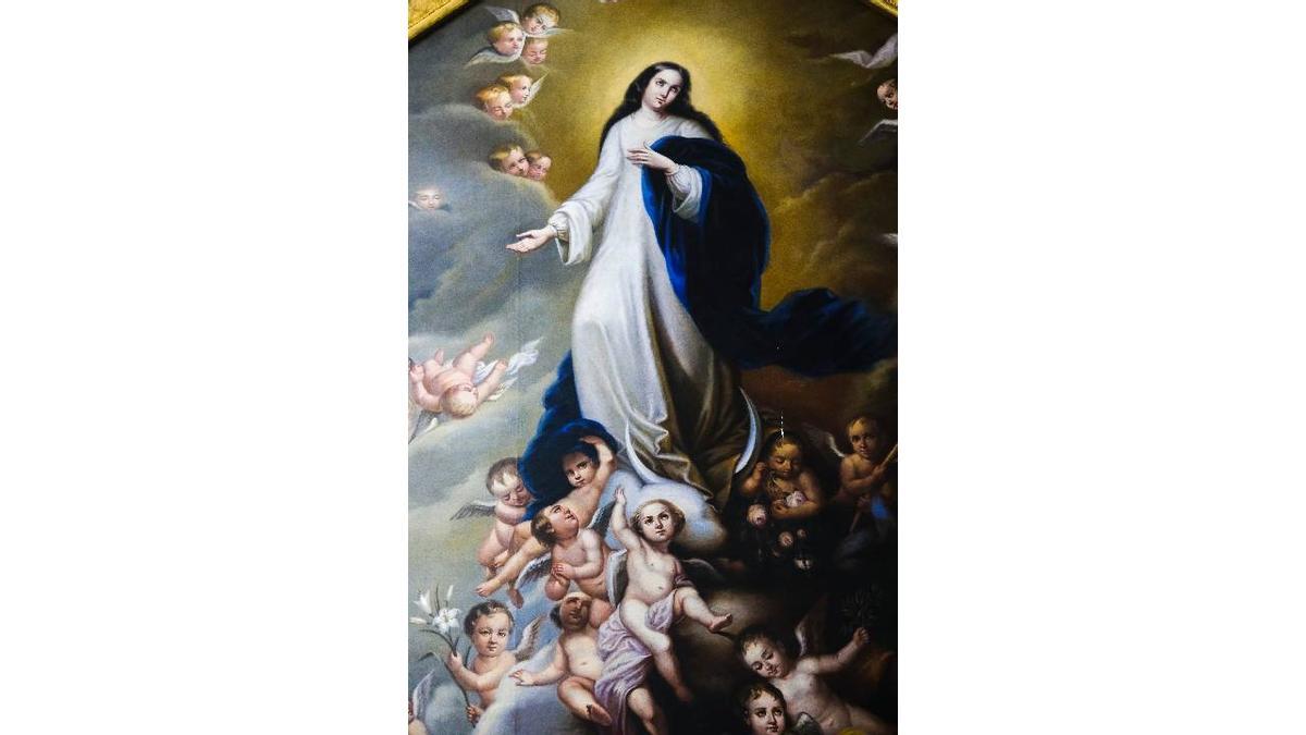 El cuadro en la iglesia de San Francisco de Borja.