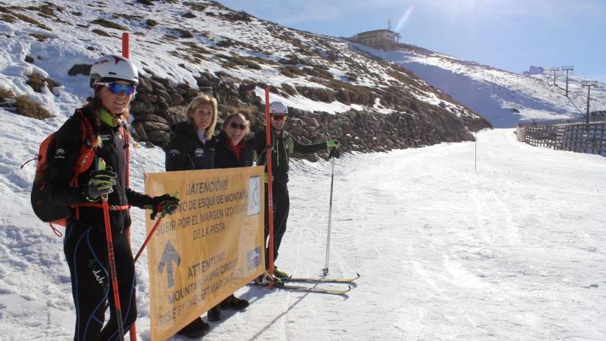 Sierra Nevada habilita su primer itinerario de montaña