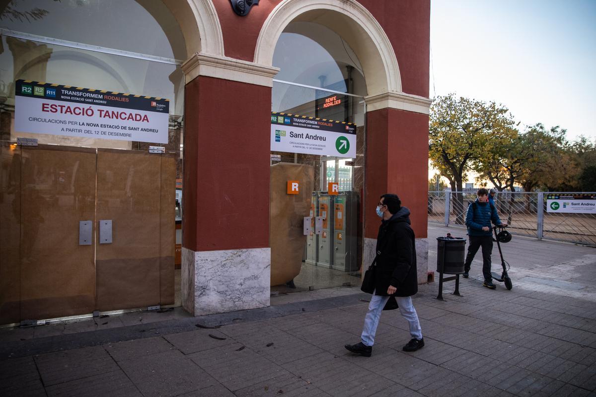 La estación de Rodalies de Sant Andreu entra en servicio