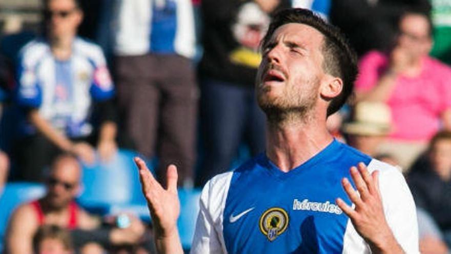 José Luis Miñano durante un partido del Hércules