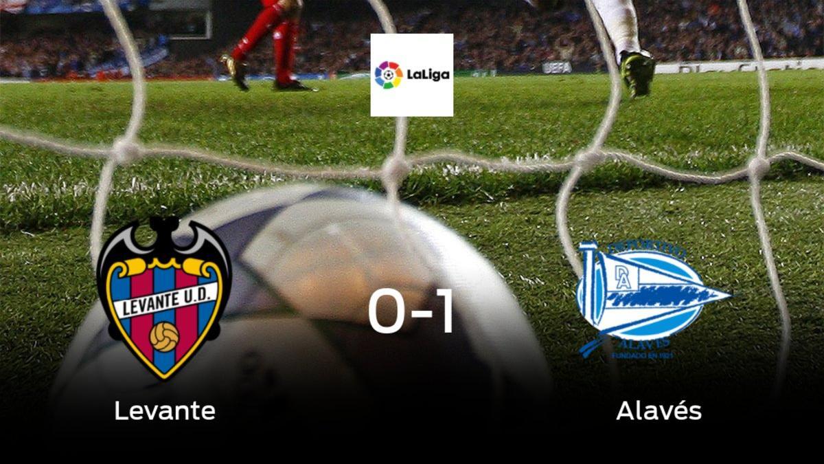 El Alavés aprovecha la segunda parte para ganar al Levante (0-1)