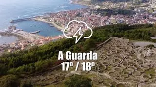 El tiempo en A Guarda: previsión meteorológica para hoy, miércoles 25 de junio