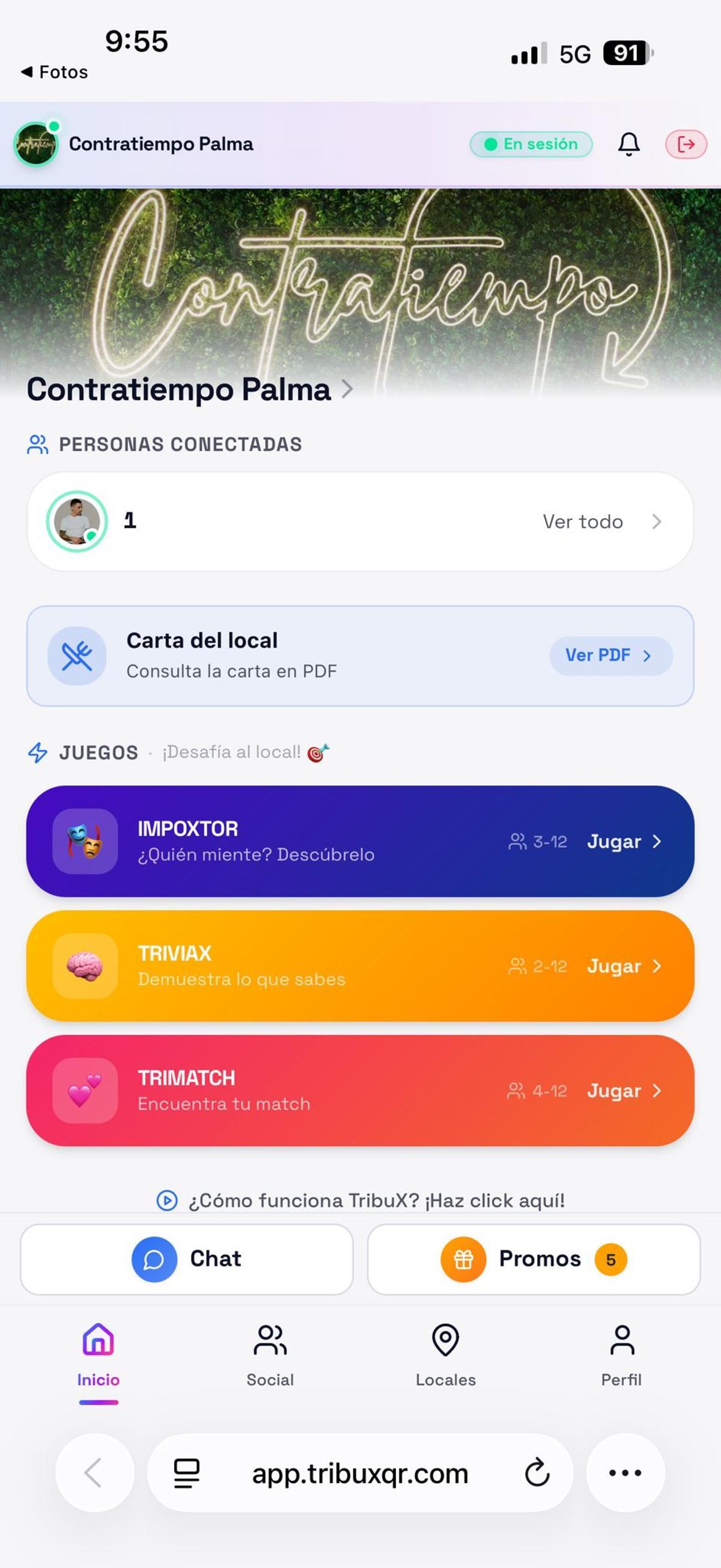 Algunos de los juegos que propone la aplicación