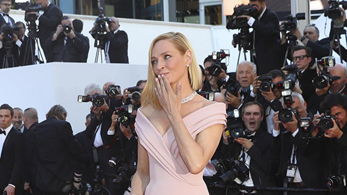 Los looks de Uma Thurman en Cannes