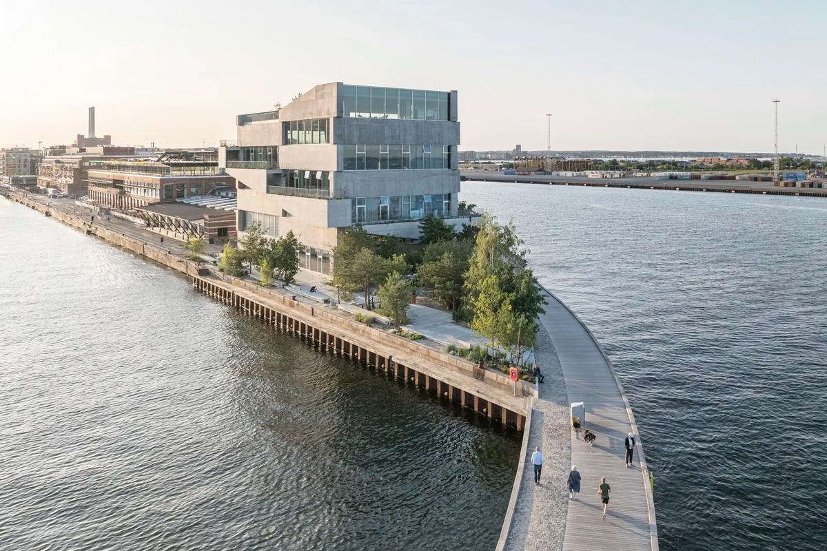 Sede de la firma de arquitectura Bjarke Ingels Group en el puerto de Copenaghe
