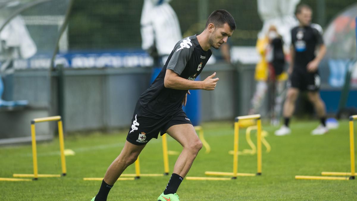 Pimer entrenamiento de la pretemporada del Dépor 2021-2022