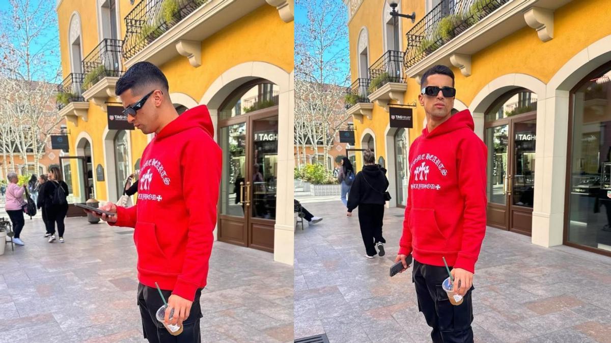 Cancelo, paseando por la Roca Village