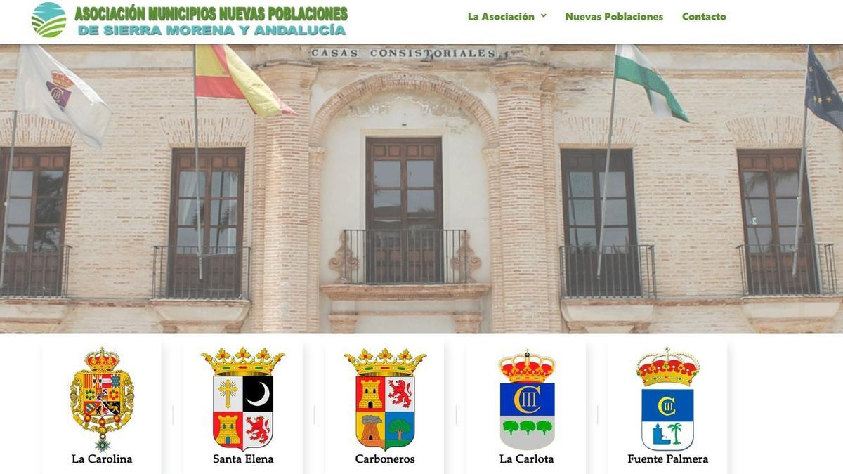 Imagen de la web de la Asociación de Municipios Nuevas Poblaciones.