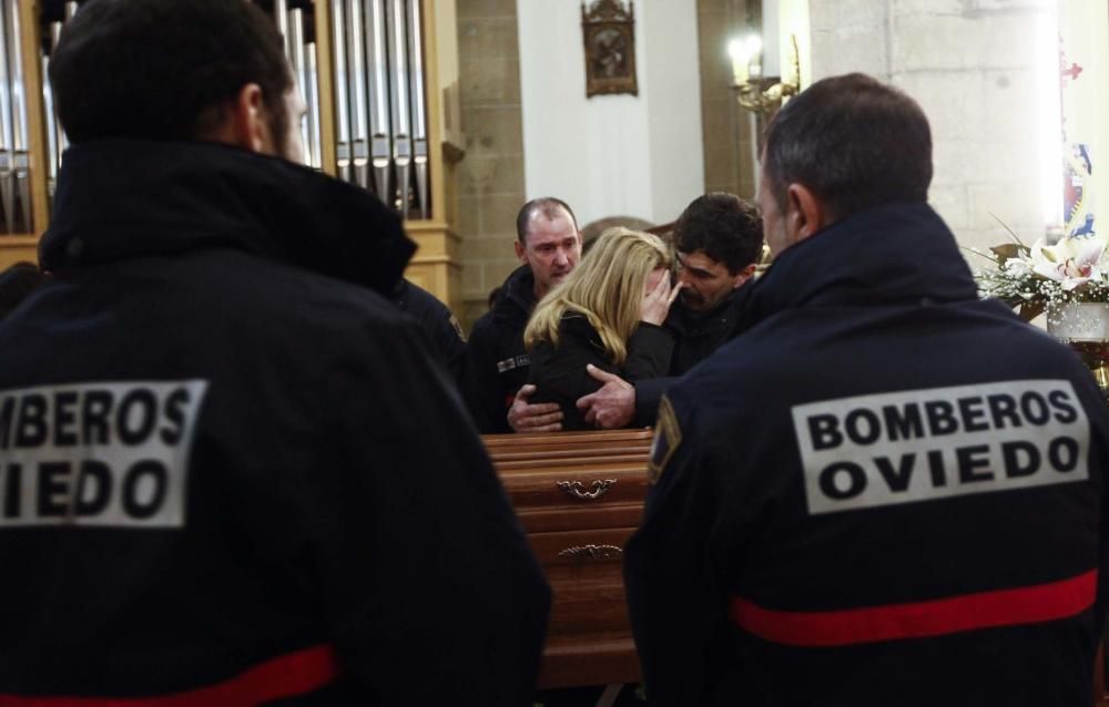 Funeral por Eloy Palacio, bombero fallecido en Oviedo