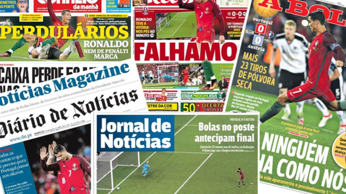 La prensa de Portugal señala a Cristiano como responsable de los dos empates sin goles