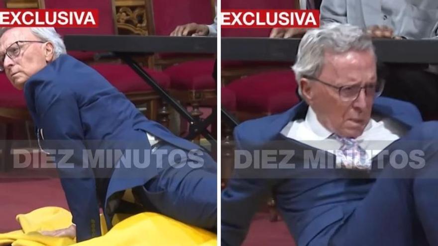 El cartagenero Ortega Cano revoluciona una iglesia de Madrid soltando capotazos y contorsionándose en el suelo: nadie lo vio venir