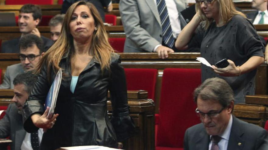 Artur Mas y Alicia Sánchez-Camacho en el Parlament.