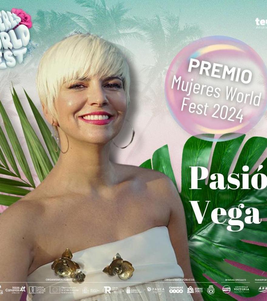 Pasión Vega recibe el Premio Mujeres World Fest 2024