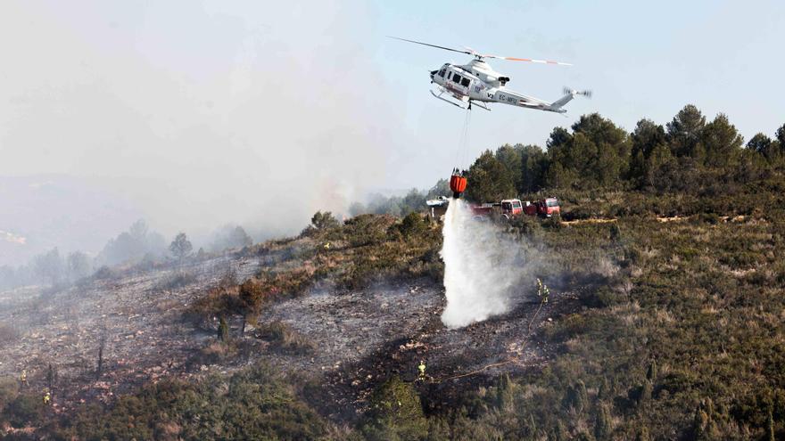 Galería de imágenes del incendio en Cabanes