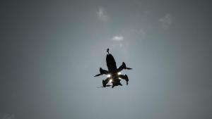 Un drone militar desplegado en Ucrania.