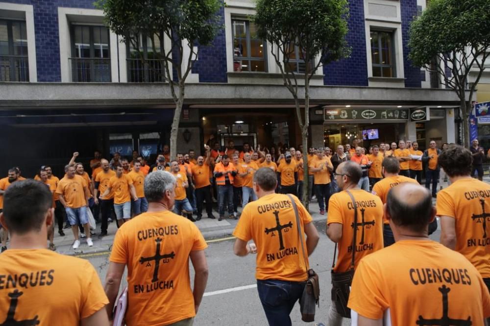 Reunión de los trabajadores de Vesuvius con SASEC