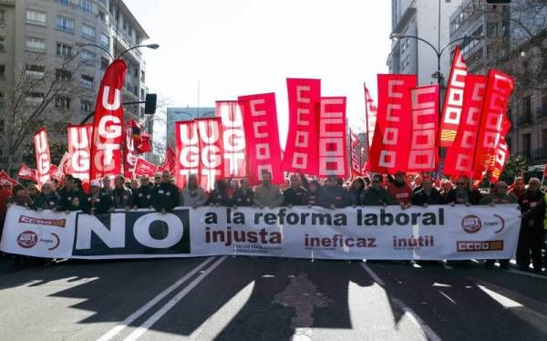 Las imágenes de la manifestación en Zaragoza