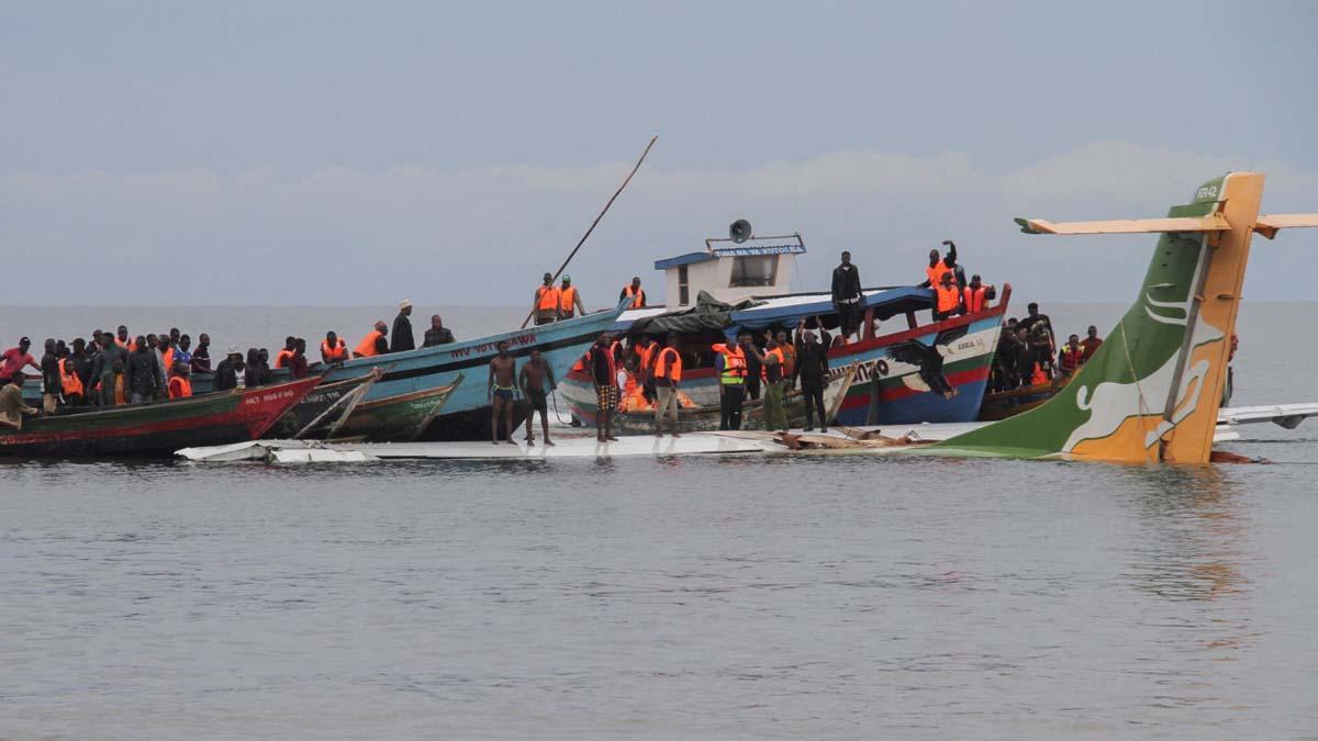 Accidente aéreo en el lago Victoria en Bukoba